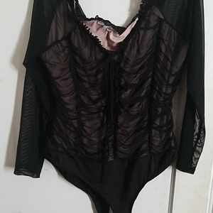 A beautiful all black body suite